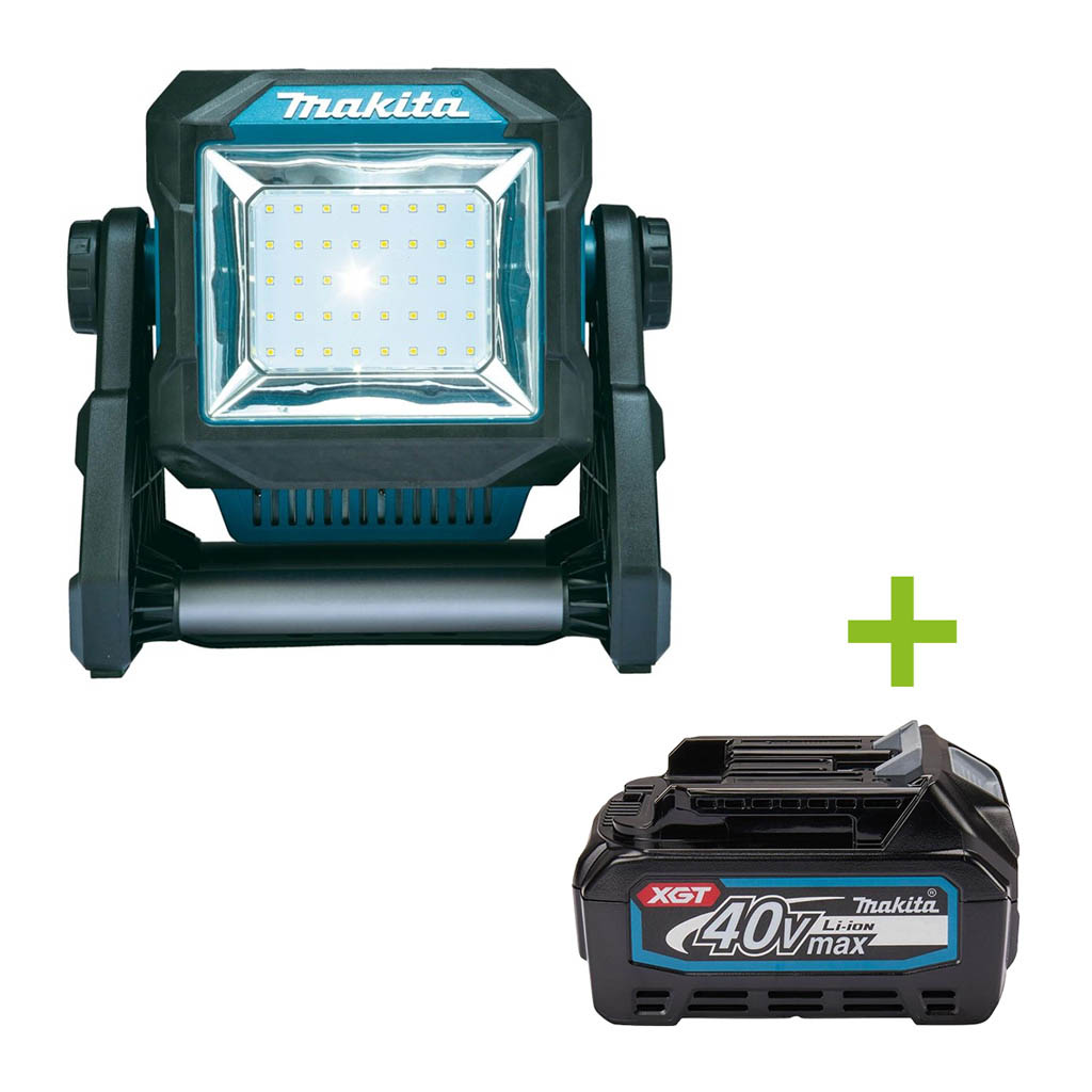 Makita DEAML005G Bouwlamp led XGT 14,4 V / 18 V / 40 V Max 40V Max (XGT/LXT) incl. lichtfilter