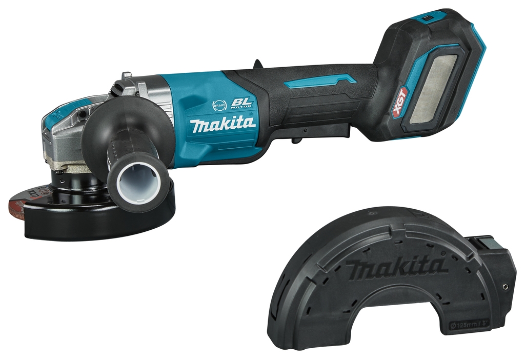 Makita GA044GZ Haakse Slijper 40V max 125mm X-Lock met veiligheidsschakelaar excl. accu's en lader