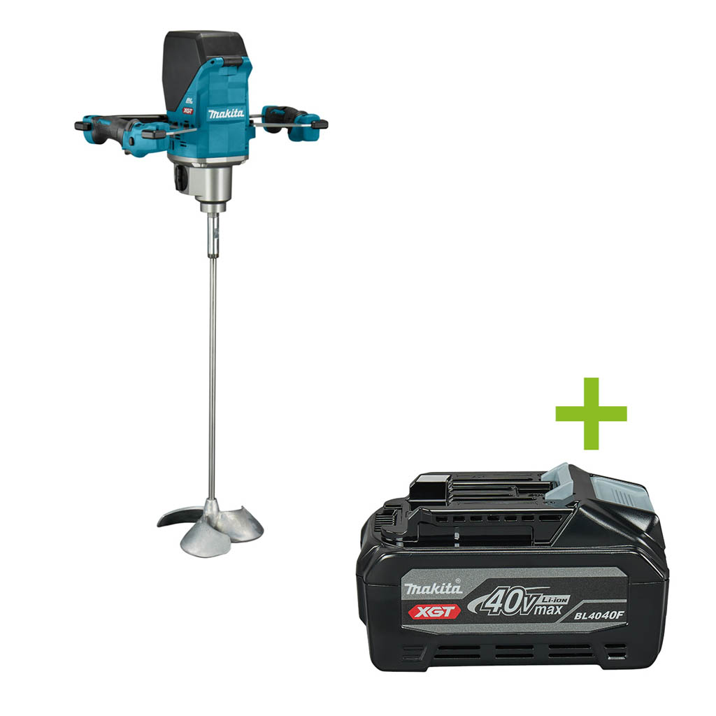 Makita UT001GZ02 Accu Mixer met garde 40V Max excl. accu's en lader