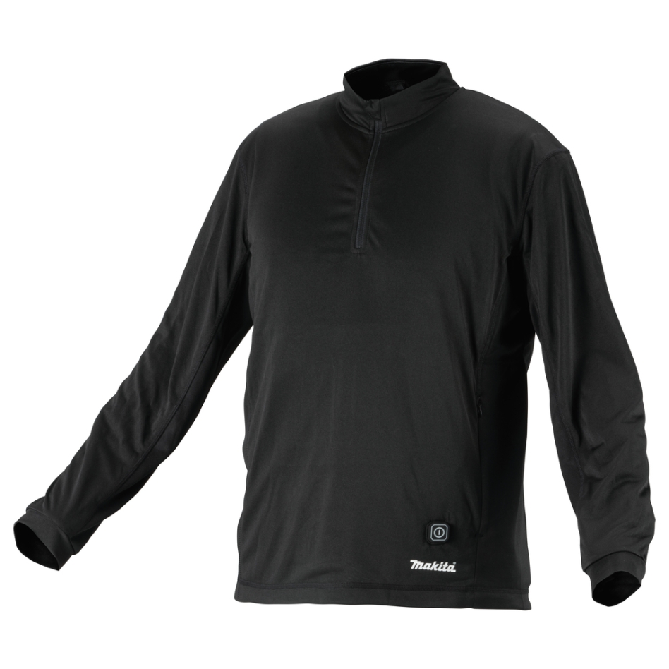 Makita DCX201AM Verwarmd ondershirt met rits met accupack BL1055B maat M