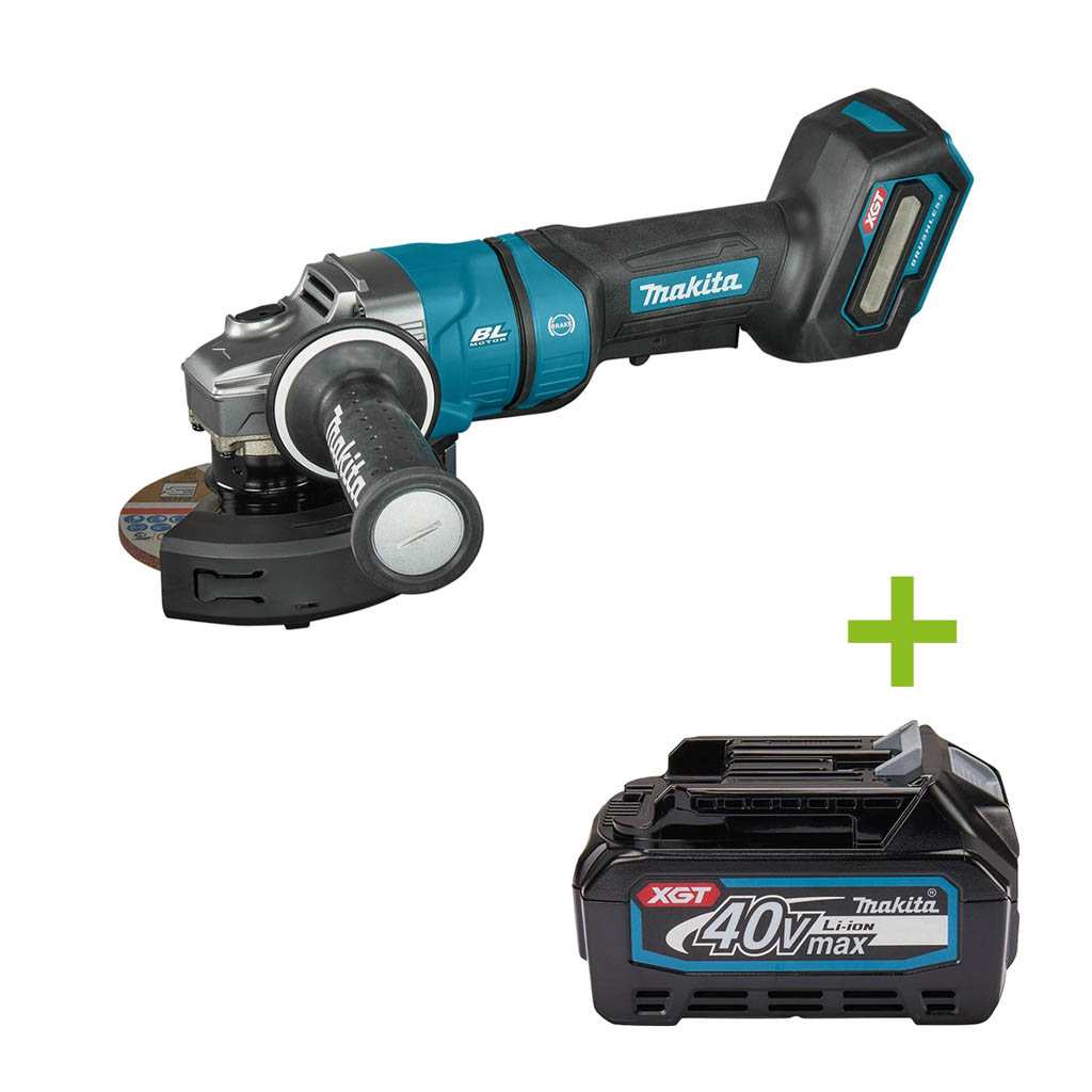 Makita GA050GZ Accu Haakse Slijper 125mm 40V Max excl. accu's en lader