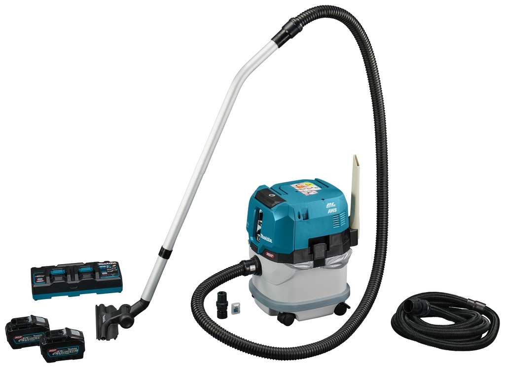 Makita VC004GLT21 Max Stofzuiger 40V 5.0Ah Li-Ion met AWS zender