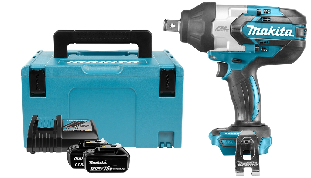 Makita DTW1001RTJ Slagmoersleutel 3/4'' 1000Nm 18 Volt 5,0 AH Li-ion