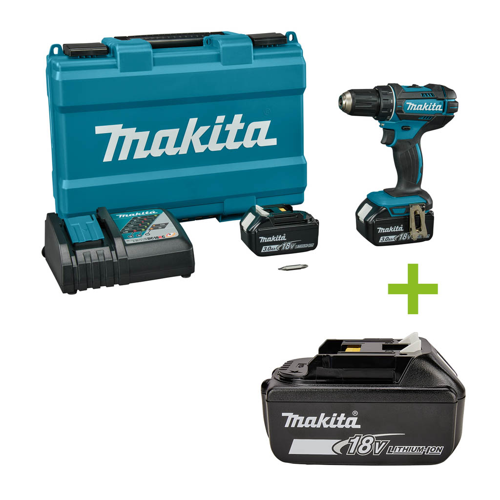 Makita DDF482RFE Accuboor/schroefmachine 18V 3,0AH Li-ion