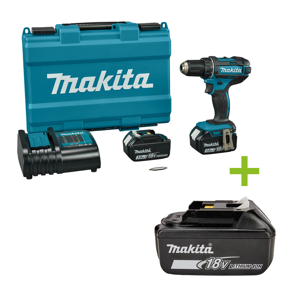 Makita DDF482SFE Accuboor/schroefmachine 18V 3,0AH Li-ion