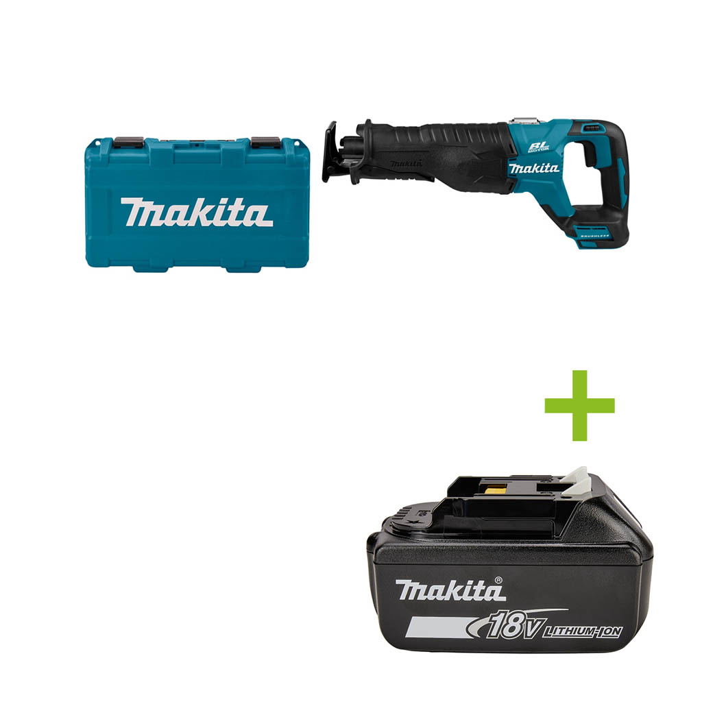 Makita DJR187ZK 18 V Reciprozaag Zonder accu's en lader, in koffer