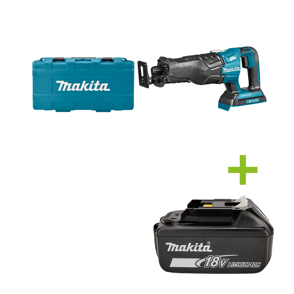 Makita DJR360ZK 2 x 18V Reciprozaag excl. accu's en lader koolborstelloos