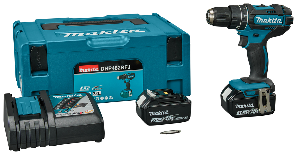 Makita DHP482RFJ Klopboormachine 18V 3.0Ah Li-Ion in MBox