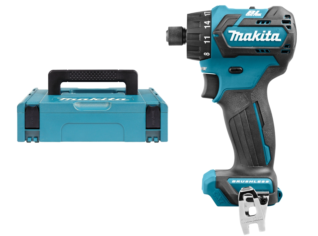 Makita DF032DZJ Boor-/schroefmachine 10,8 Volt koolborstelloos excl. accu's en lader in M-Box