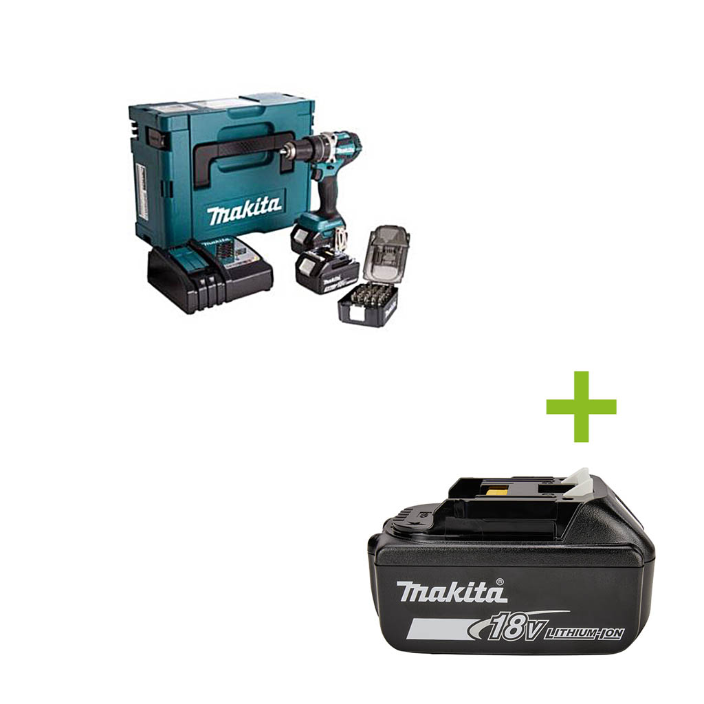 Makita DDF484RTJ Accuboormachine 18V 5,0 AH Li-ion