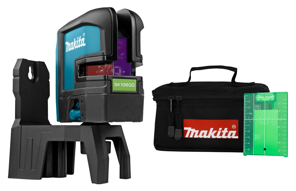 Makita SK106GDZ Zelfnivellerende Kruislijn/punt Laser Groen excl. accu's en lader