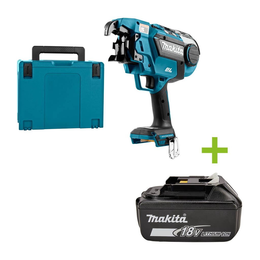 Makita DTR180ZJ Accu Vlechtmachine 14,4 - 18 Volt excl. accu´s en lader
