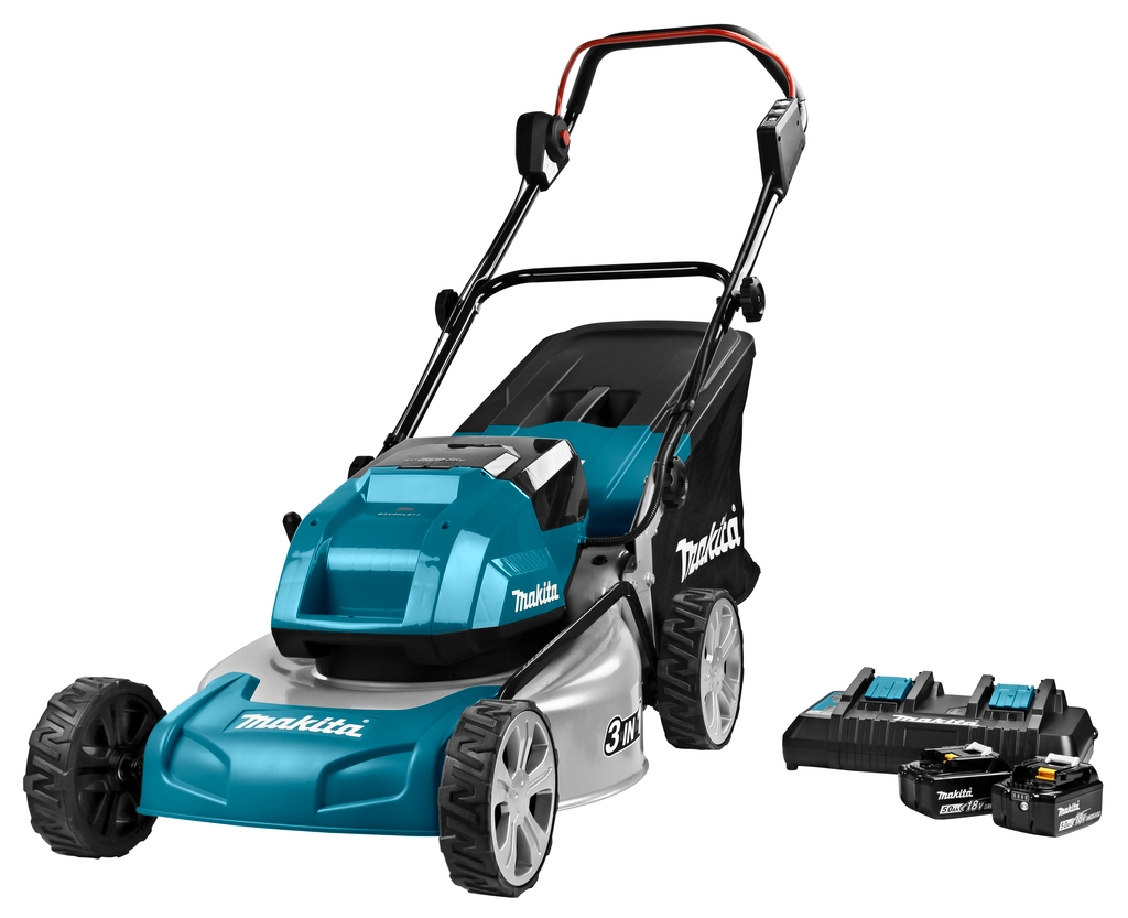 Makita DLM460PT2 Accu-grasmaaier 46 cm 2 x 18 Volt 5.0Ah Li-Ion