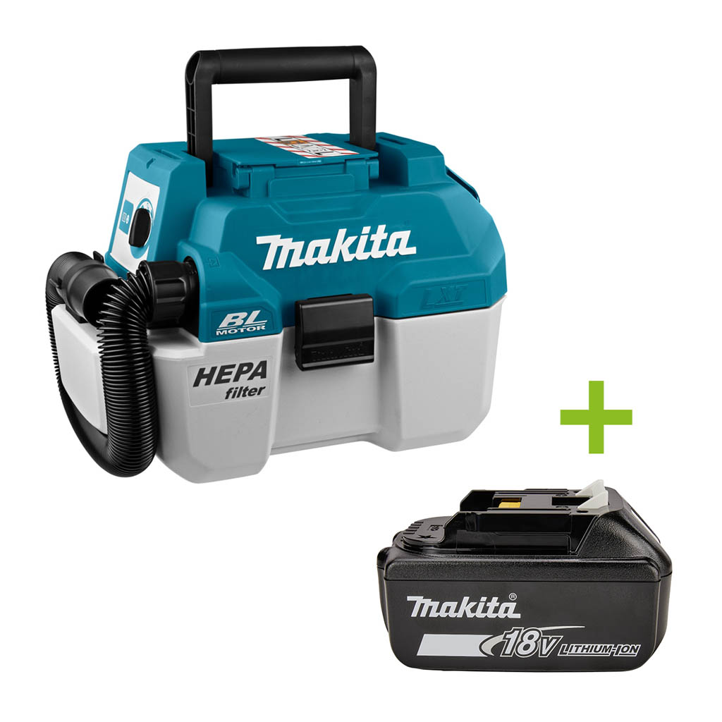 Makita DVC750LZX1 Accu Stofzuiger 18V excl. accu's en lader