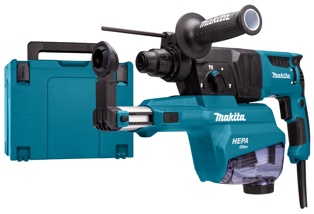 Makita HR2652J Combihamer 800W 2.4J met ingebouwde stofafzuiging