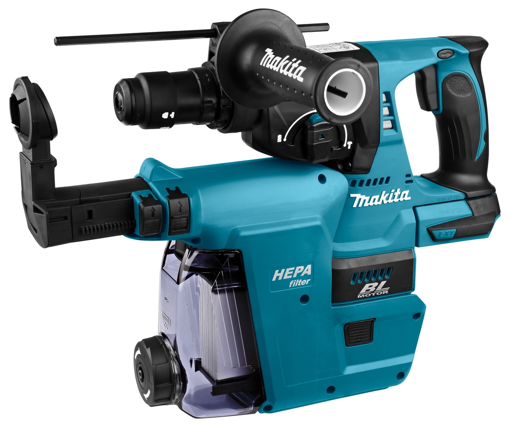 Makita DHR243ZJW Combihamer 18 Volt Body + DX ingebouwde afzuiging
