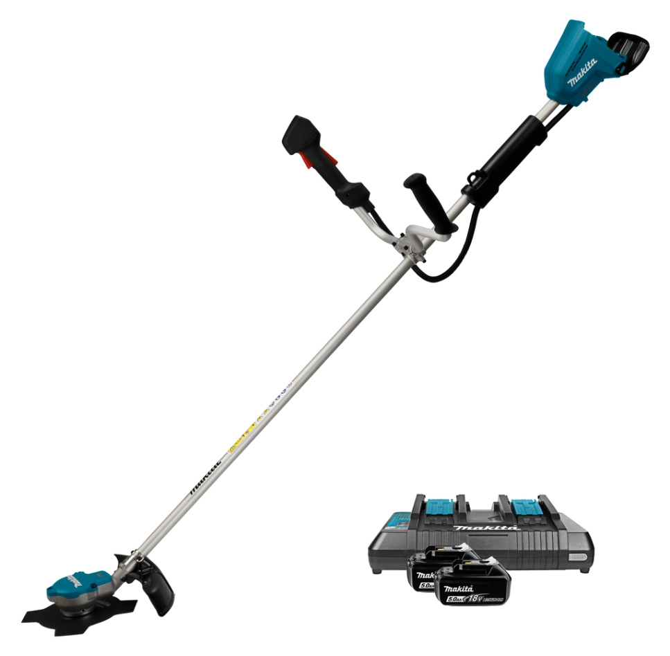 Makita DUR368APT2 Accu Bosmaaier U-greep 2 x 18 Volt 5.0Ah Li-ion