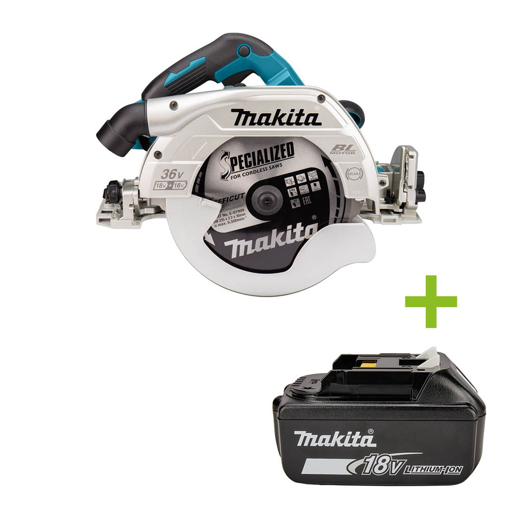 Makita DHS900Z Accu Cirkelzaag 235mm 2 x 18V excl. accu's en lader