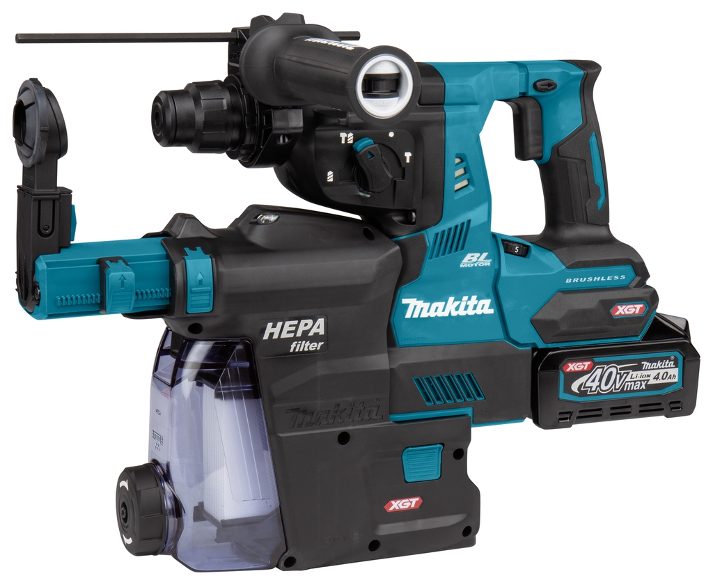 Makita HR003GM202 Combihamer SDS-Plus 40V Max 4.0Ah Li-Ion met stofafzuiging