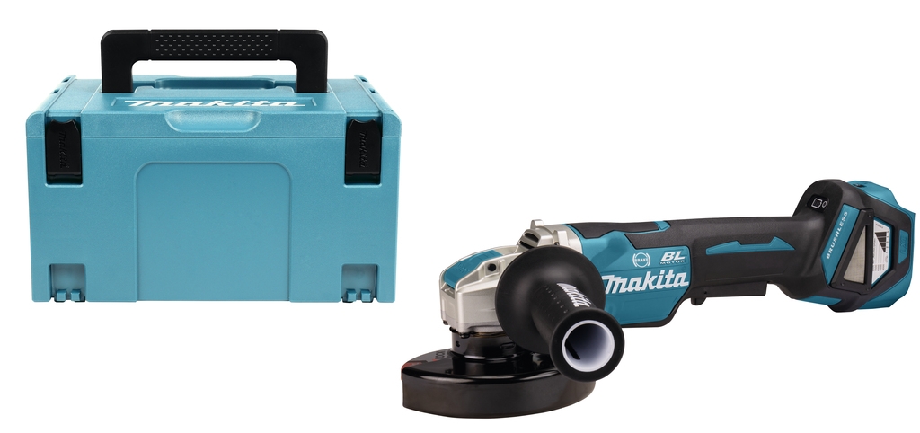 Makita DGA519ZJ Haakse Slijper X-Lock 18V excl. accu's en lader 125mm