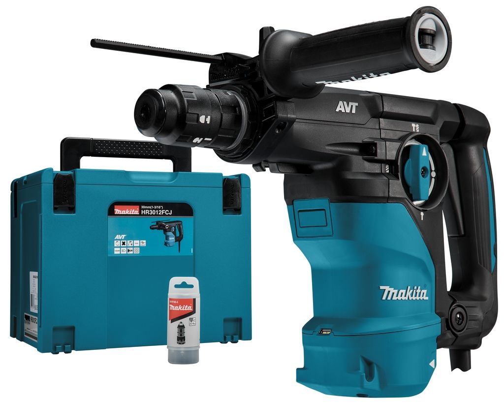 Makita HR3012FCJ 230V Combihamer 3,9J met wisselbare boorkop in Mbox