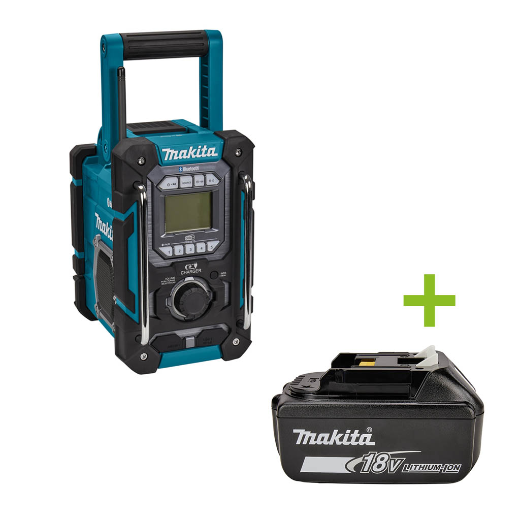 Makita DMR301 Bouwradio met Bluetooth en DAB, DAB+ en FM met laadfunctie