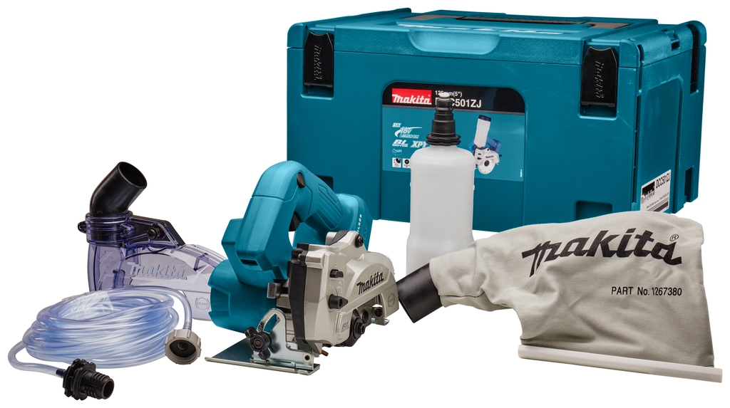 Makita DCC500ZJX6 18 V Diamantsnijder nat en droog 125 mm excl. accu en lader