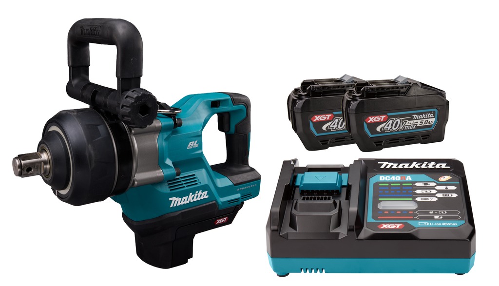 Makita TW009GT201 XGT 40V Max Accu slagmoersleutel 1" 4000Nm incl. 2x5.0 Ah en snellader in koffer