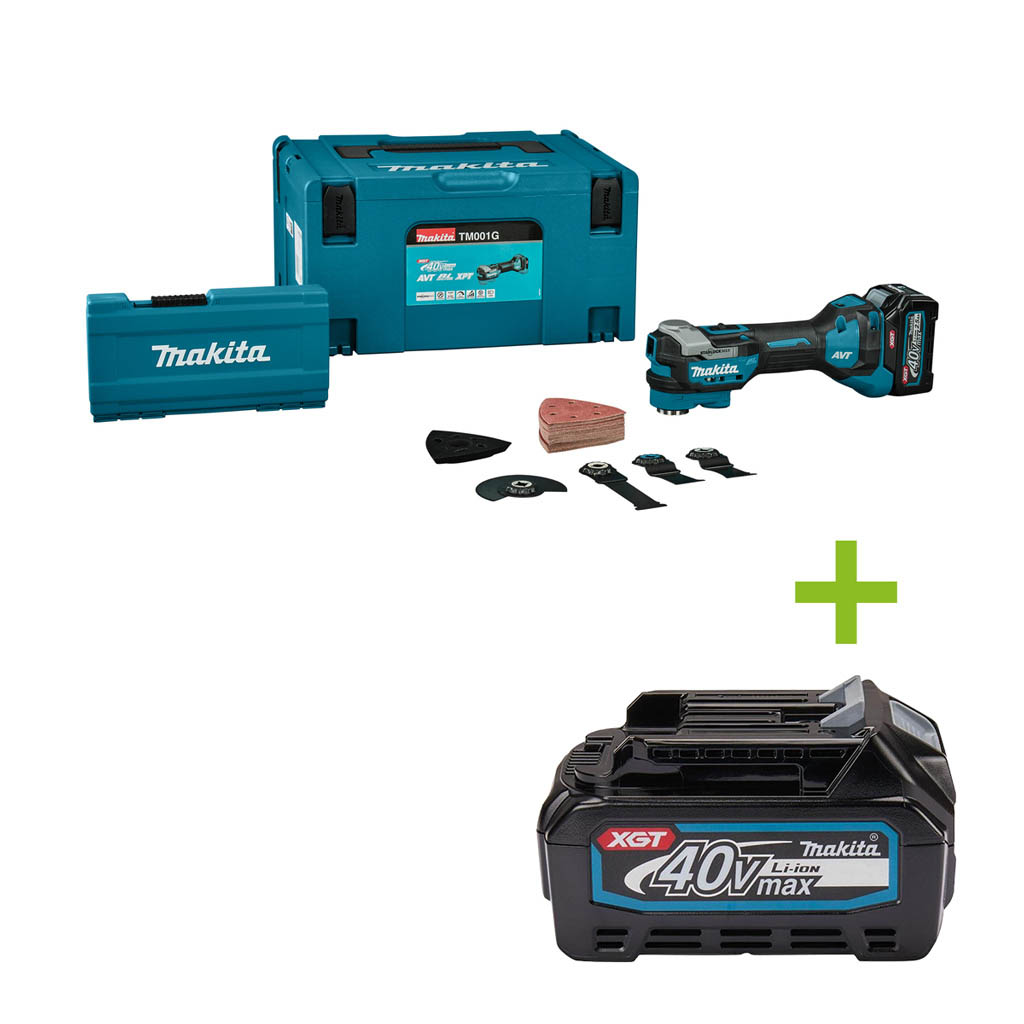 Makita TM001GZ03 XGT 40 V Max Multitool excl. accu en lader in Mbox