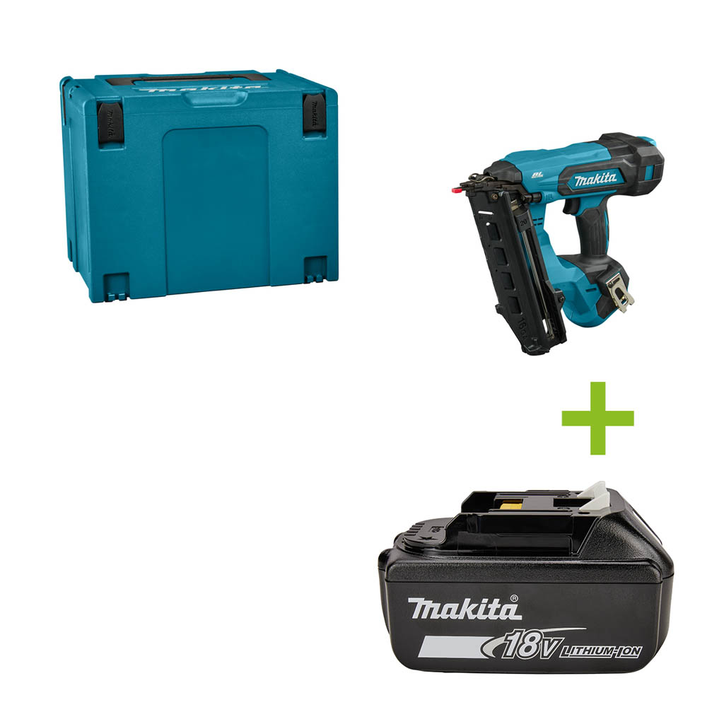 Makita DBN610ZJ LXT 18 V Brad tacker 16Ga, zonder accu's en lader in Mbox