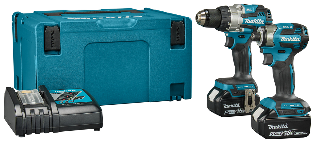 Makita DLX2527TJ Comboset - DDF489 Accuschroefboormachine + DTD173 Accuslagschroevendraaier 18V 5.0Ah Li-Ion in Mbox