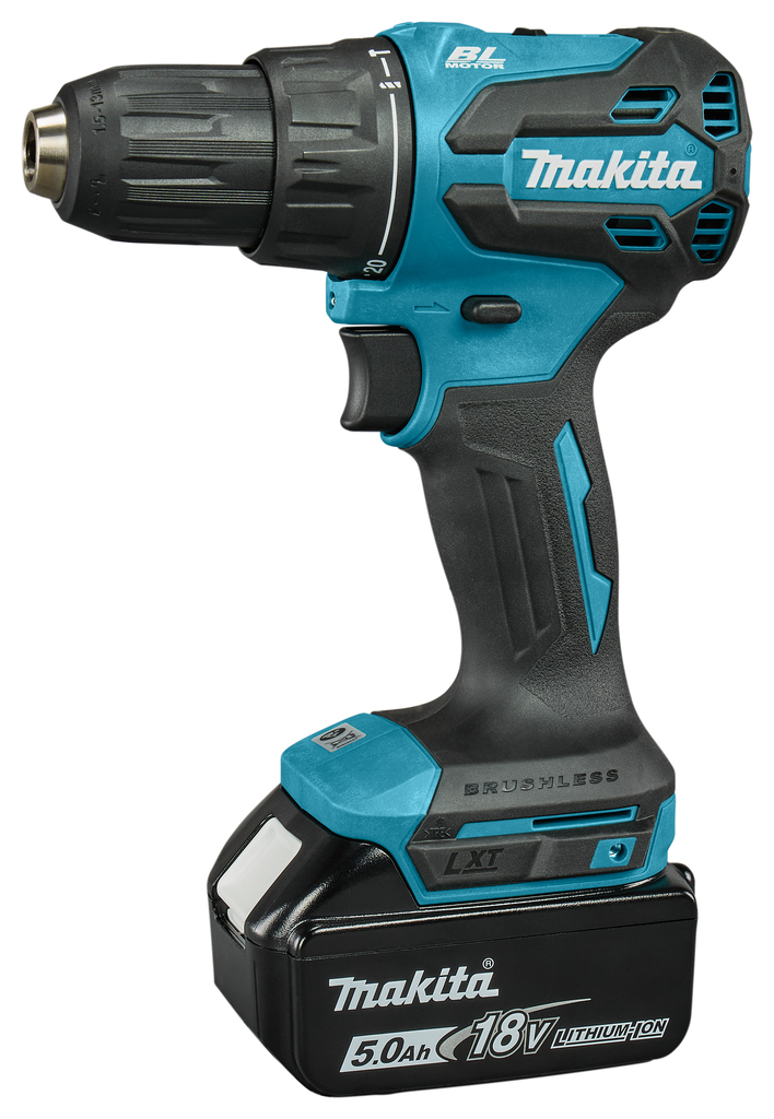 Makita DHP490RTJ LXT 18V Accu-klopboor-/schroefmachine 2x 5.0Ah accu en snellader in Mbox