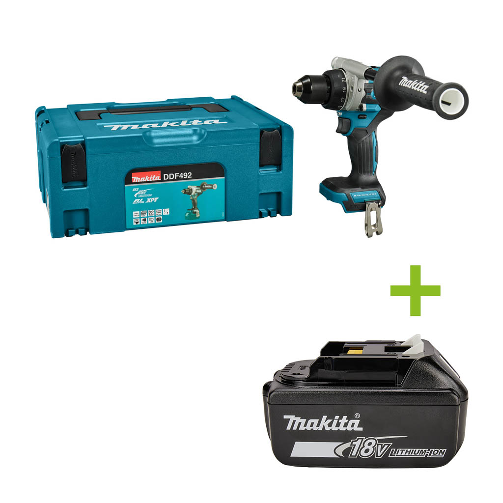 Makita DDF492ZJ LXT 18V Boor-/schroefmachine excl. accu's en lader in Mbox