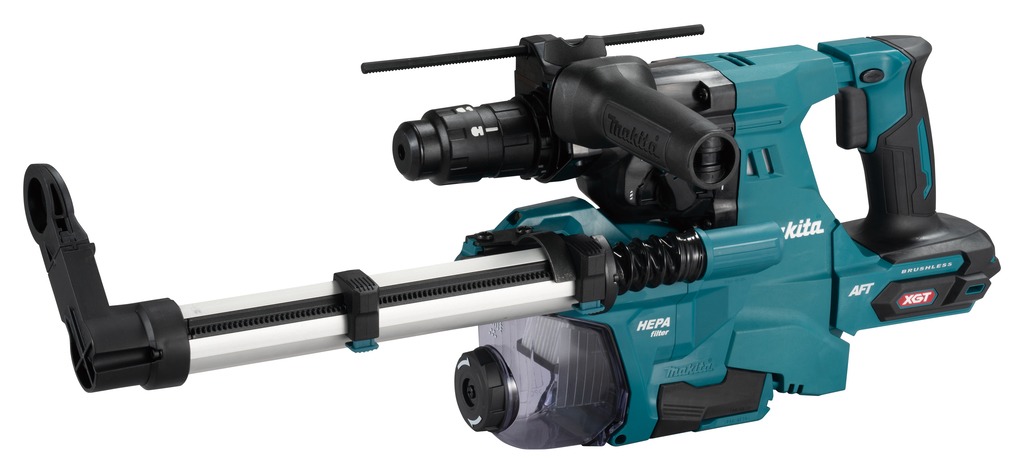 Makita HR012GZ03 XGT 40 V Max Combihamer zonder accu's en lader incl. boorkop snelspan en stofafzuiging in Mbox