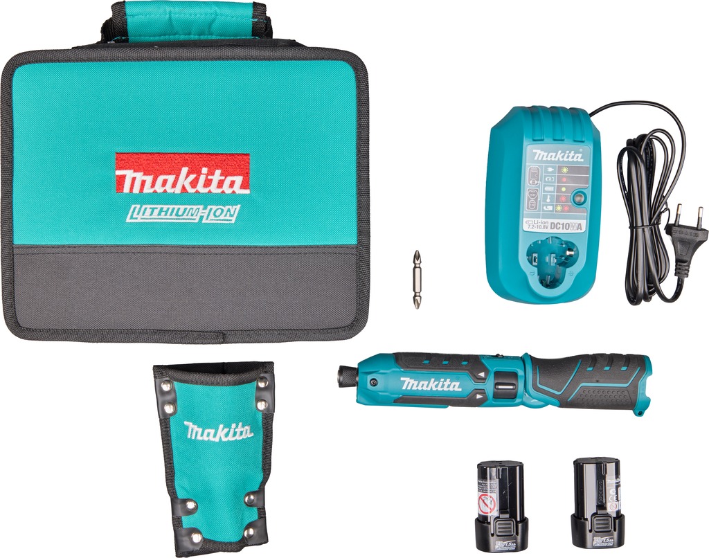 Makita TD023DSX1 Pen slagschroevendraaier 7.2V incl. 2x1,5Ah en lader in tas