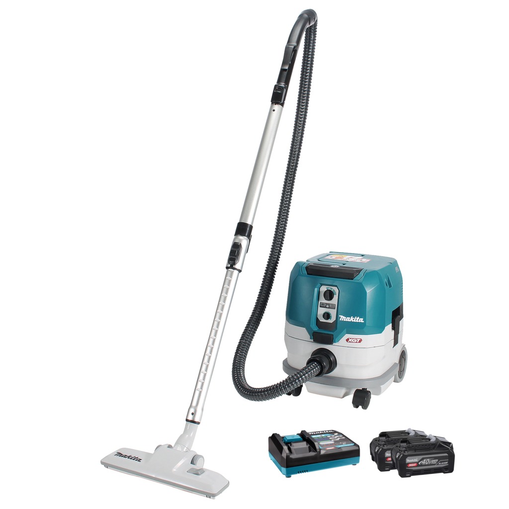 Makita VC005GLU21 XGT 40V Max Accu Stofzuiger incl. 2x 40V 4.0Ah accus's en snellader in doos