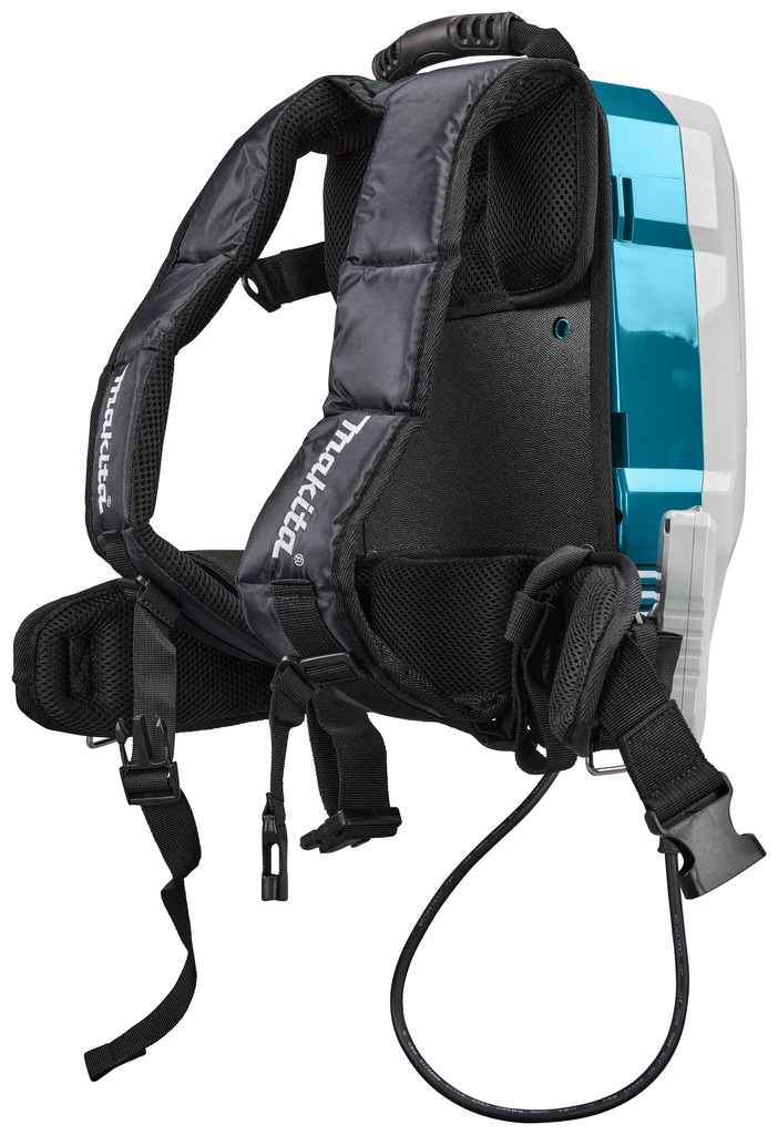 Makita VC008GU201 XGT 40 V Max Accu-rugstofzuiger 36V 180mbar 2400l/min incl. 2x4Ah en snellader in doos