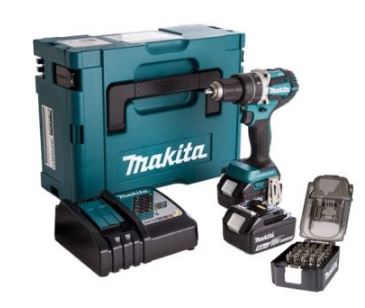 Makita DDF484RTN Accuboormachine 18V 6,0 AH Li-ion + 31-delige bitset