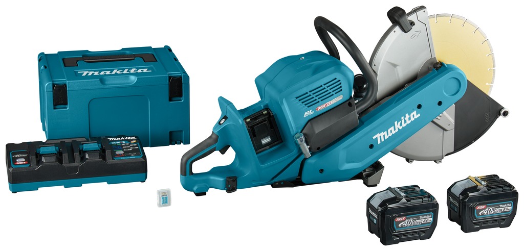 Makita CE002GL204X Doorslijper 355 mm 2 x 40V Max 8,0Ah Li-Ion met AWS zender