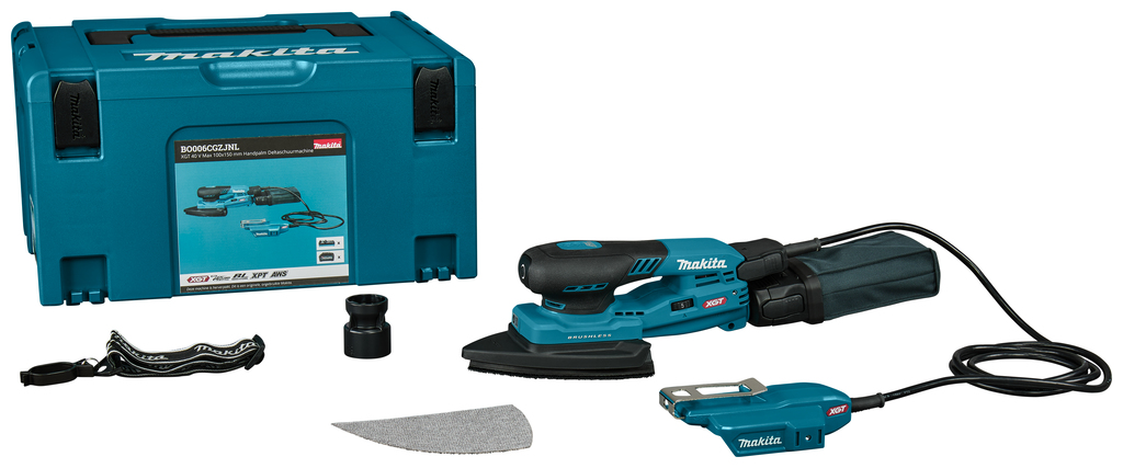 Makita BO006CGZJNL XGT 40 V Max 100x150 mm Handpalm Deltaschuurmachine excl accu en lader in Mbox