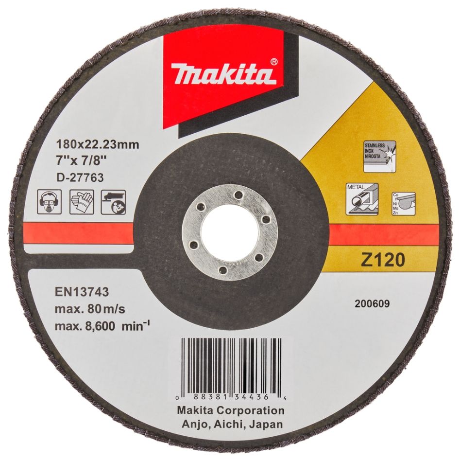 Makita Accessoires D-27763 Lamellenschijf 180mm Z120