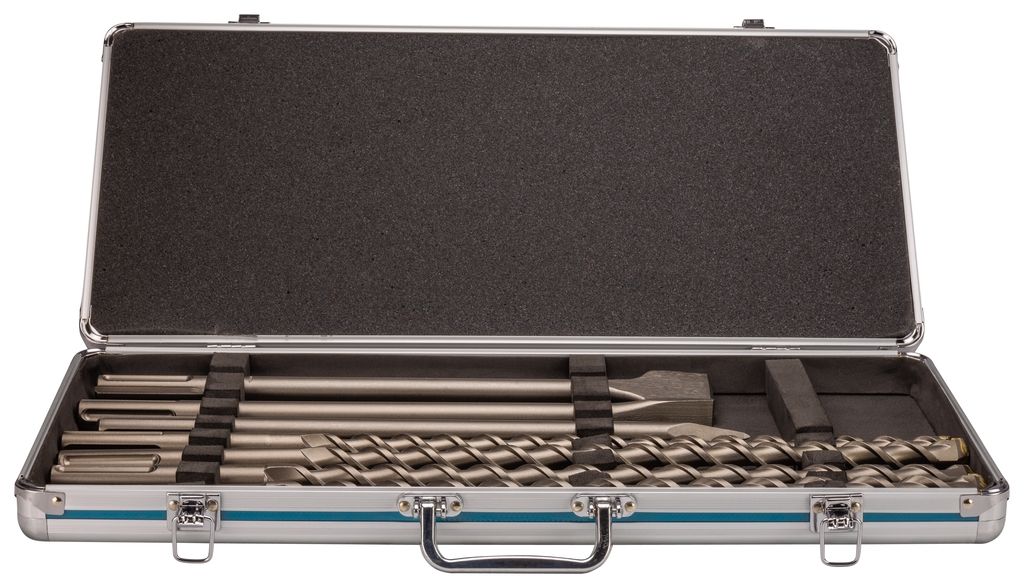 MAKITA D-42494 sada sekáčů a vrtáků SDS-MAX v hliníkovém kufru (D-40571 MAKITA D-42494 sada sekáčů a vrtáků SDS-MAX v hliníkovém kufru (D-40571