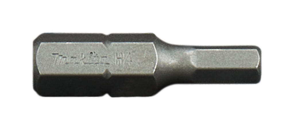 3 Inbus Makita Accessoires B-23709 Schroefbit Inbus H4 x 25 mm Per 3 Stuks