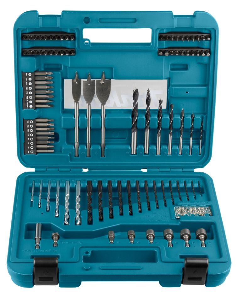 Makita Accessoires D-47248 Boor-/schroefbitset in kunststof koffer 100-delig
