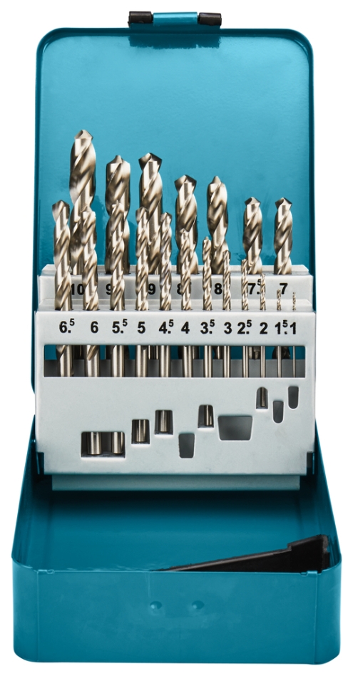 Makita Accessoires D-54025 Metaalborenset 19-delig 1-10mm