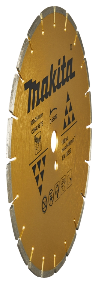 Makita Accessoires D-56982 Diamantschijf 300 x 25.4 mm Goud