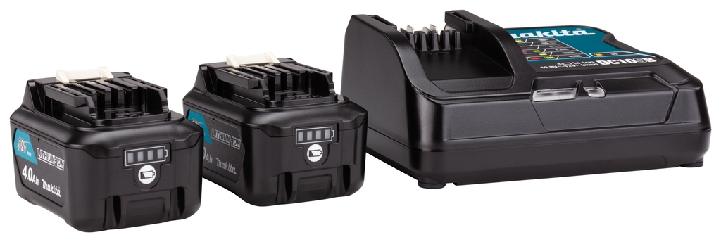 Makita Accessoires 197641-2 Starterskit - 2 x Accu BL1040B + DC10SB Oplader 12 Volt 4,0 AH Li-ion in MBox 1