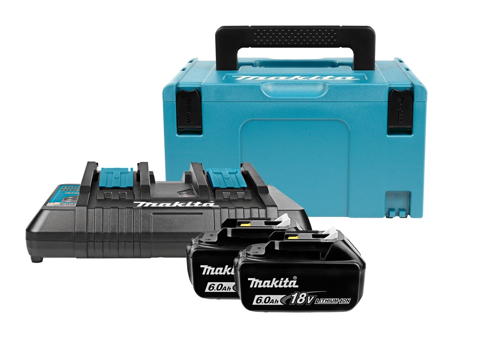 Makita Accessoires 198077-8 Startset LXT DC18RD + 2x BL1860B