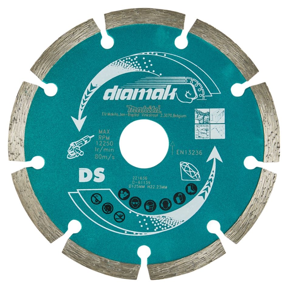 Makita Accessoires D-61139 Diamant doorslijpschijf 125 x 22.23