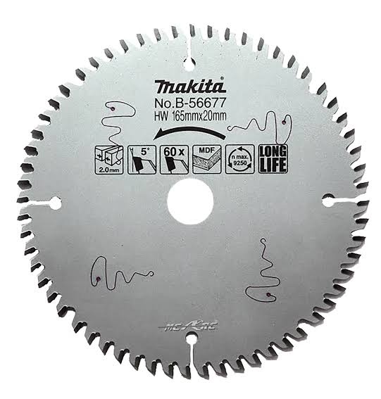 Makita Accessoires B-56792 Invalcirkelzaagblad gemelamineerd 165mm